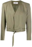Ambush SS21 Single-Breasted Belted Jacket Green 12111787 Ambush SS21 Single-Breasted Belted Jacket Green 12111787