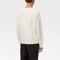 Purchase AMBUSH SS21 白色標誌印花圓領長袖上衣 中性款 BMBA005S21FLE0010346
