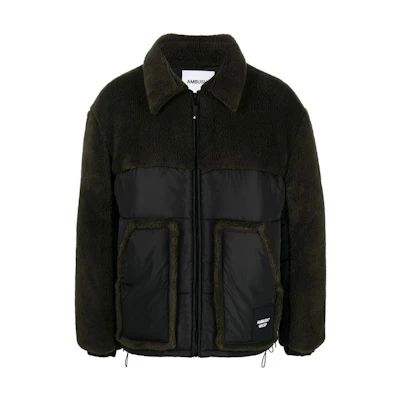 Ambush SS22 Army Teddy Collar Fitted Jacket Military Green BMEA034F22FAB00156105610