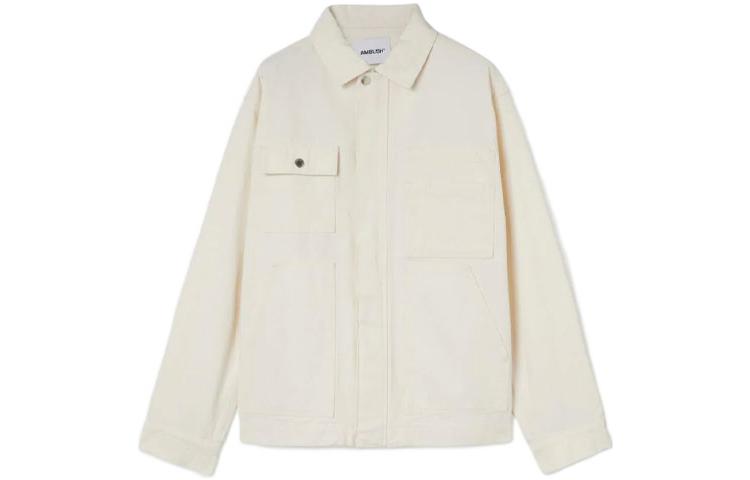 Ambush SS22 Beige Workwear Jacket with Collared Long Sleeves BMEA028S22FAB0010400