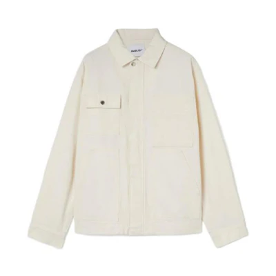 Ambush SS22 Beige Workwear Jacket with Collared Long Sleeves BMEA028S22FAB0010400