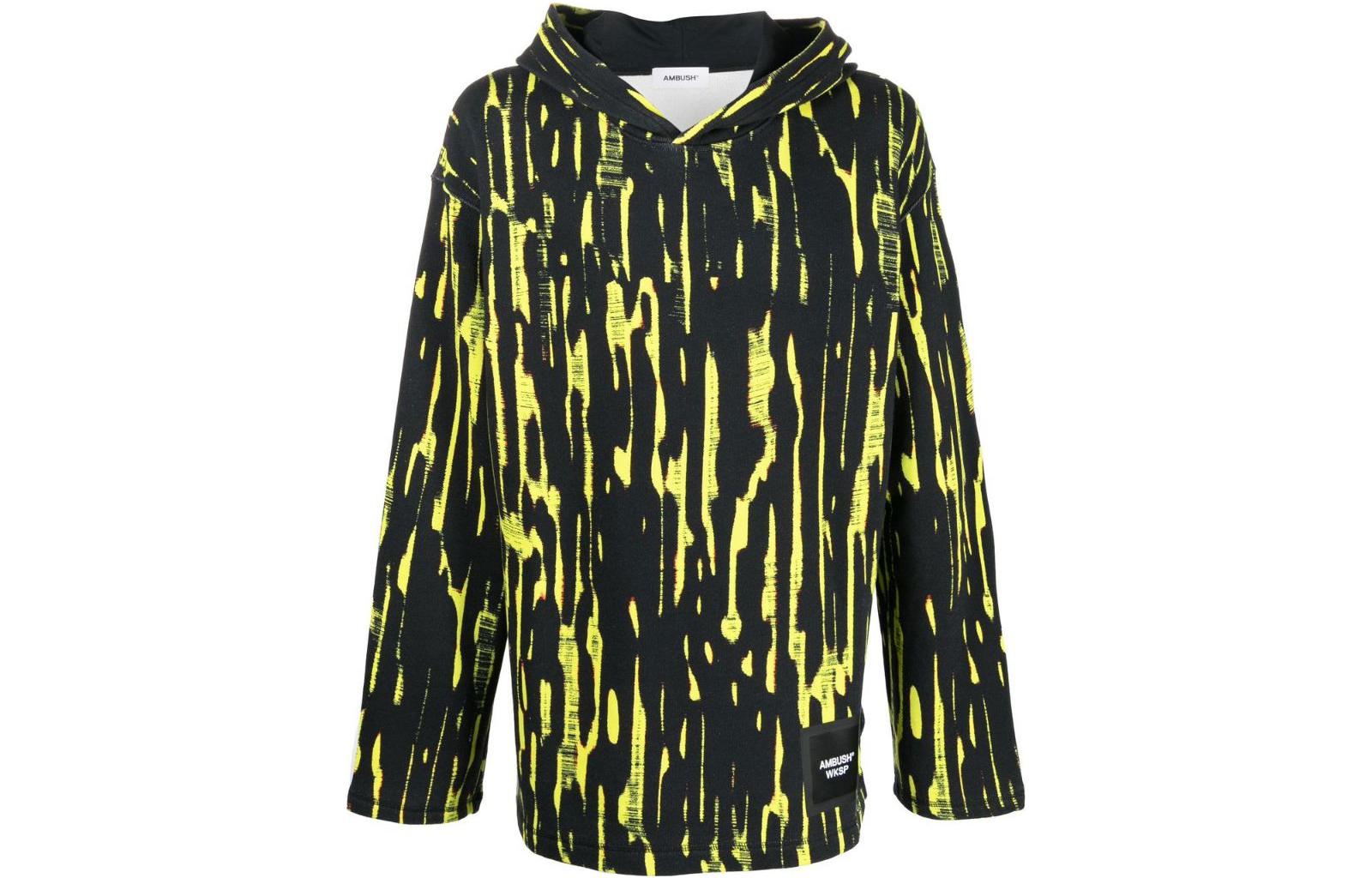 Ambush SS22 Graphic Print Hoodie Yellow () BMBB015F22FLE00165106510