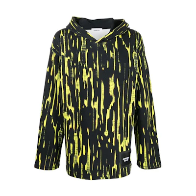 Ambush SS22 Graphic Print Hoodie Yellow () BMBB015F22FLE00165106510