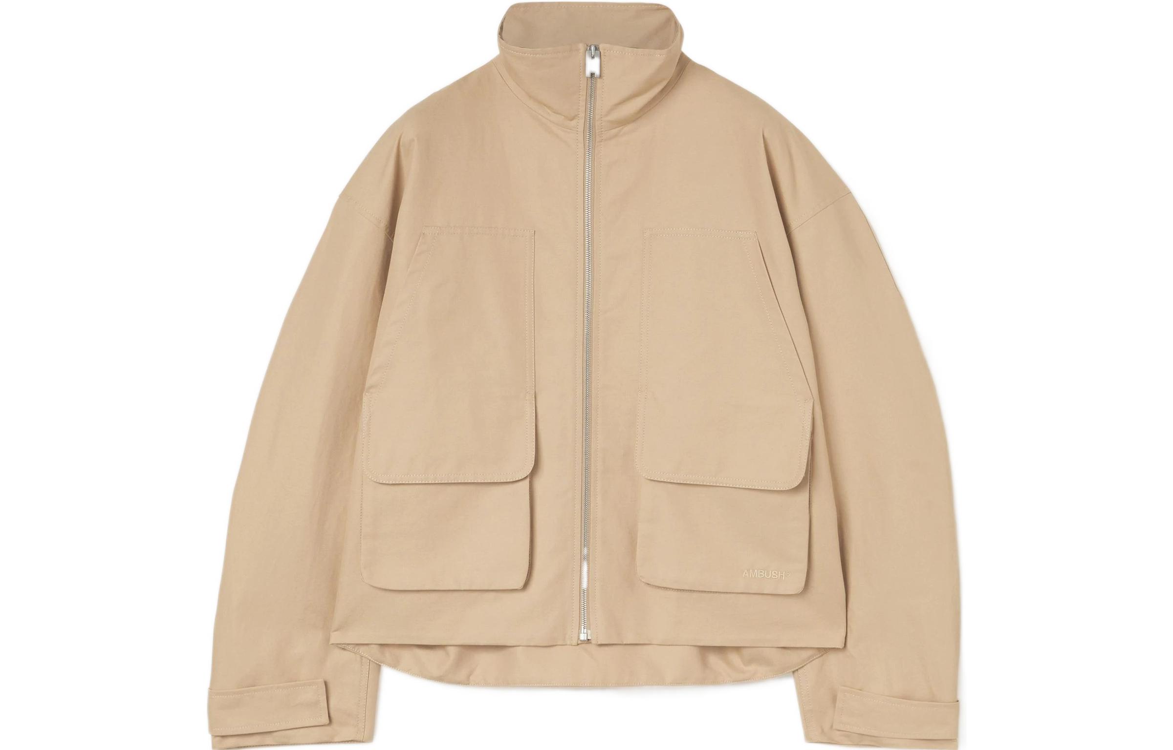 Ambush SS22 Khaki Utility Pocket Zipper Jacket BMEA024S22FAB0016161