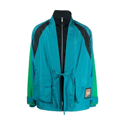 Ambush SS22 Stand Collar Zip-Up Jacket Blue BMEA032F22FAB0014284BLUE
