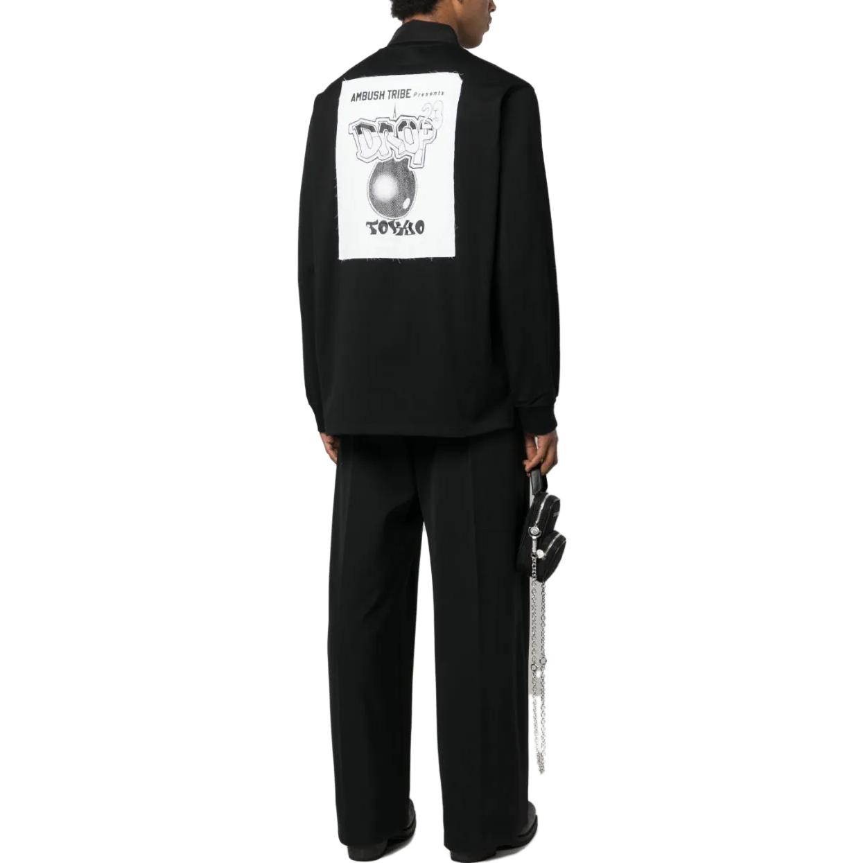 Shop Camiseta de Manga Larga con Logo Bordado AMBUSH SS23. BMGA073S23FAB0011042