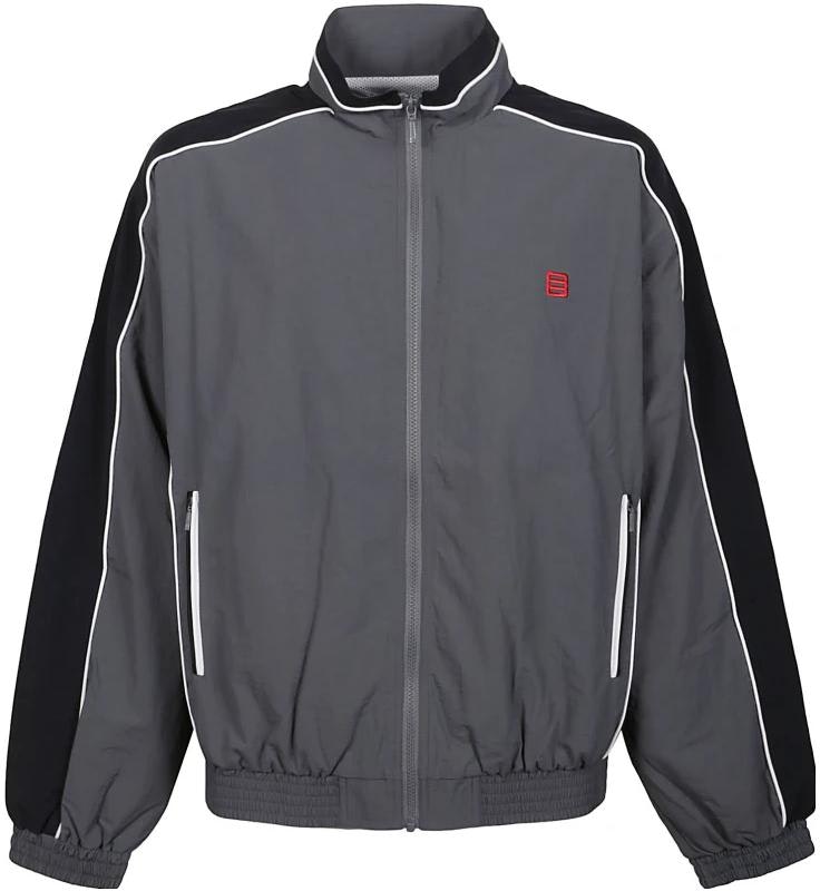 ambush-ss-23-grey-striped-logo-embroidered-high-collar-zip-jacket-bmbd-002-s23-fab-0010625