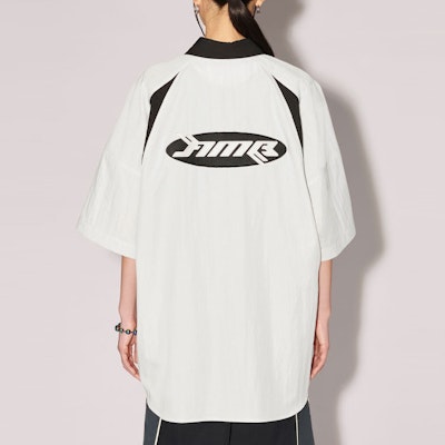 AMBUSH SS23 扣带设计保龄球短袖衬衫 男女同款 白色 BMGA070S23FAB0010103 Purchase AMBUSH SS23 扣带设计保龄球短袖衬衫 男女同款 白色 BMGA070S23FAB0010103