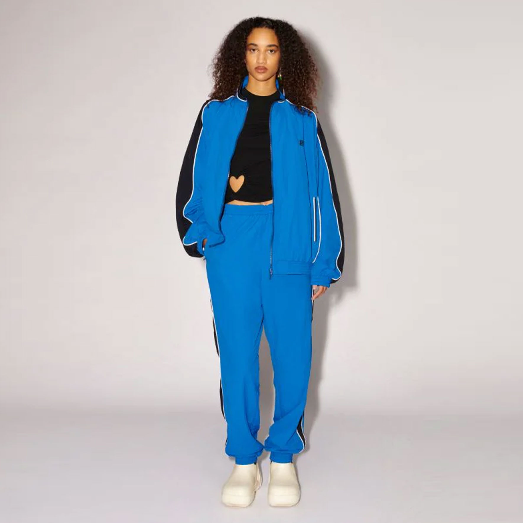 Shop AMBUSH SS23 Embroidered Logo Nylon Jacket Unisex - Blue/Black BMBD002S23FAB0014710