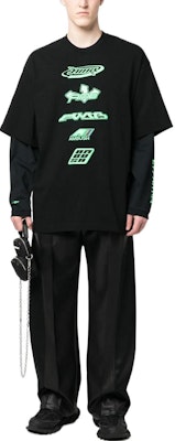 AMBUSH SS23 レイヤードクルーネックプルオーバースウェット ユニセックス ブラック BMAB023S23JER0011054 Lookbook AMBUSH SS23 レイヤードクルーネックプルオーバースウェット ユニセックス ブラック BMAB023S23JER0011054