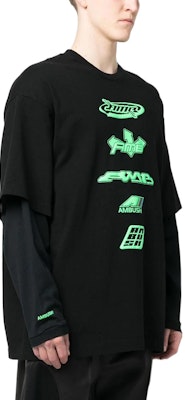 AMBUSH SS23 レイヤードクルーネックプルオーバースウェット ユニセックス ブラック BMAB023S23JER0011054 Shop AMBUSH SS23 レイヤードクルーネックプルオーバースウェット ユニセックス ブラック BMAB023S23JER0011054