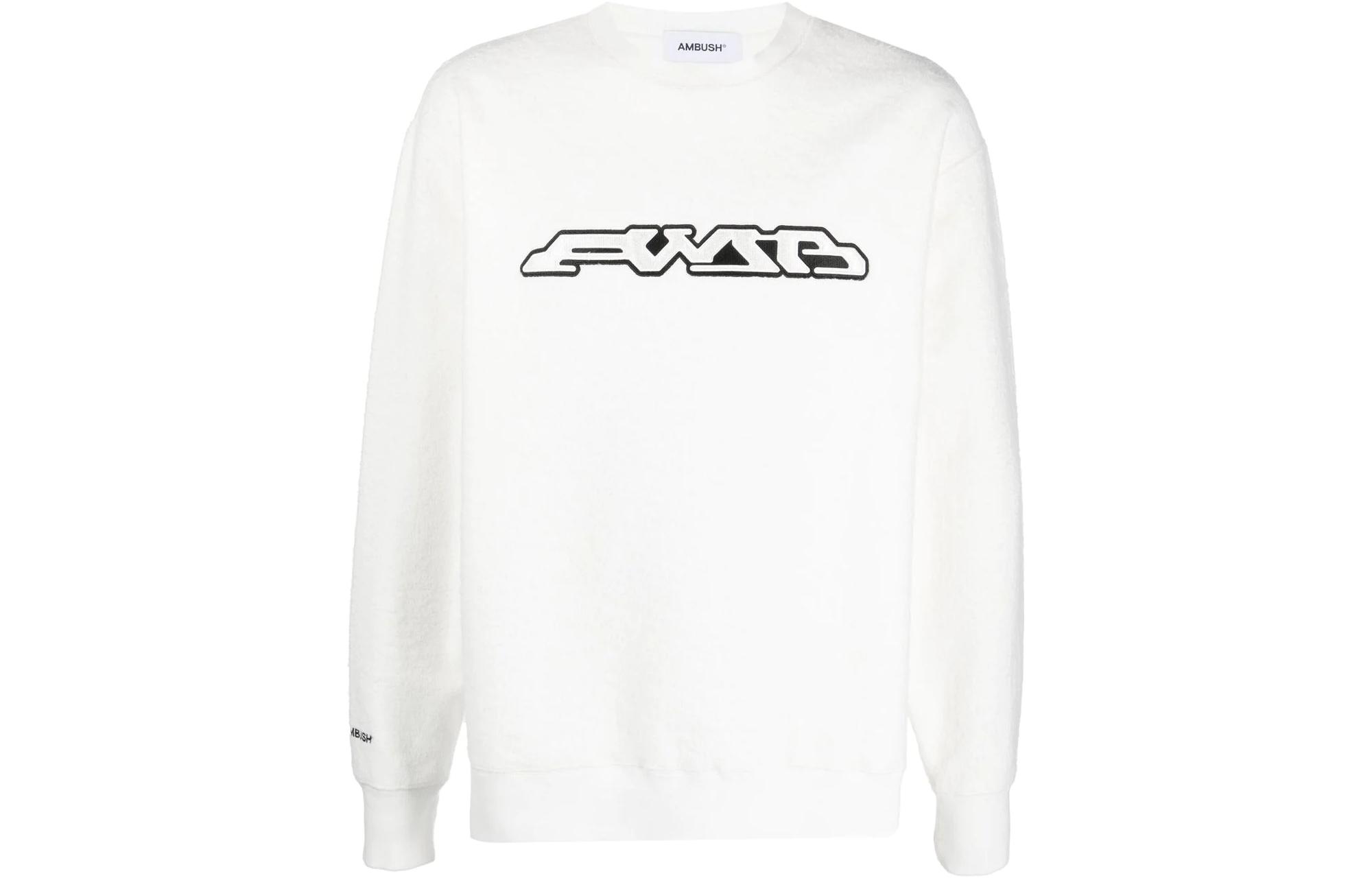Ambush SS23 Logo Print Sweatshirt Unisex White BMBA030S23FLE0010203