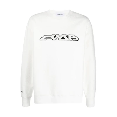 Ambush SS23 Logo Print Sweatshirt Unisex White BMBA030S23FLE0010203