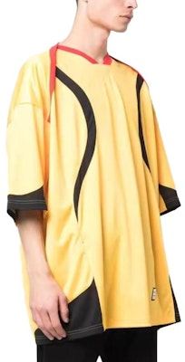 AMBUSH SS23 标志印花V领短袖T恤 男女同款 黄色 BMAA068S23FAB0011610 Details for AMBUSH SS23 标志印花V领短袖T恤 男女同款 黄色 BMAA068S23FAB0011610