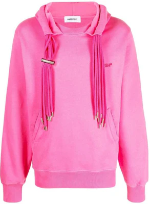 Ambush SS23 Pink Unisex Pullover Hoodie with Embroidered Logo BWBB022S23FLE0013230 Buy Ambush SS23 Pink Unisex Pullover Hoodie with Embroidered Logo BWBB022S23FLE0013230