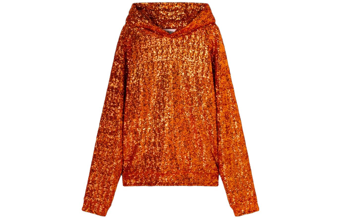 Ambush SS23 Sequin Embellished Hoodie Orange - Fashion Show Collection BMBB025S23FAB0016600