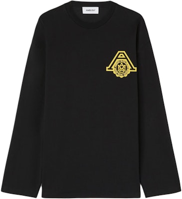 AMBUSH SS24 黑色长袖圆领标志T恤 BMAB002S24JER0011018 Order AMBUSH SS24 黑色长袖圆领标志T恤 BMAB002S24JER0011018