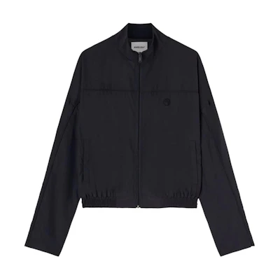 AMBUSH SS24 Black Zip-Up High Neck Long Sleeve Jacket BMEA002S24FAB0014646