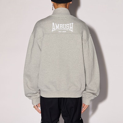 Chaqueta Oversized con Cremallera AMBUSH SS24 en Gris Claro. BMBE001S24FLE0020501 Shop Chaqueta Oversized con Cremallera AMBUSH SS24 en Gris Claro. BMBE001S24FLE0020501