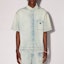 Lookbook AMBUSH SS24 ボタン付きポケット デニム半袖シャツ ライトブルー メンズ BMYD001S24DEN0024200