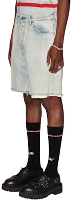 Shorts Hombre Denim Azul Claro AMBUSH SS24 Distressed Badge Patch. BMYC001S24DEN0024200 Purchase Shorts Hombre Denim Azul Claro AMBUSH SS24 Distressed Badge Patch. BMYC001S24DEN0024200