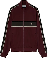 Ambush Striped Zip-Up High Collar Jacket Maroon BMBD003F24JER0012910 Ambush Striped Zip-Up High Collar Jacket Maroon BMBD003F24JER0012910
