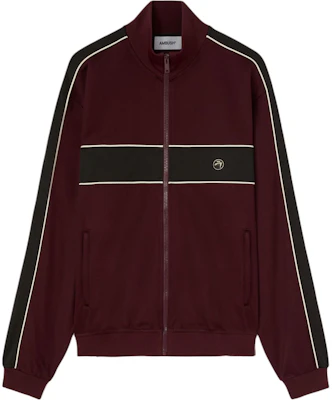 Ambush Striped Zip-Up High Collar Jacket Maroon BMBD003F24JER0012910 Buy Ambush Striped Zip-Up High Collar Jacket Maroon BMBD003F24JER0012910