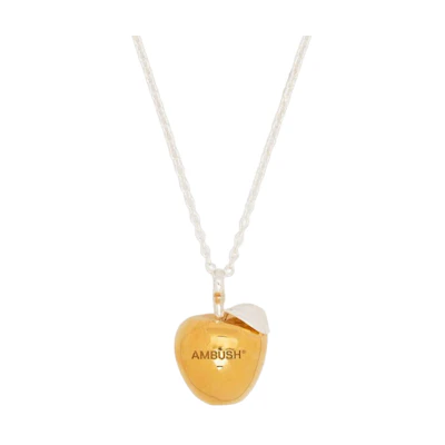 AMBUSH Stylish Versatile Minimal Necklace for Men BWOB036F21SIL0017600 GOLD