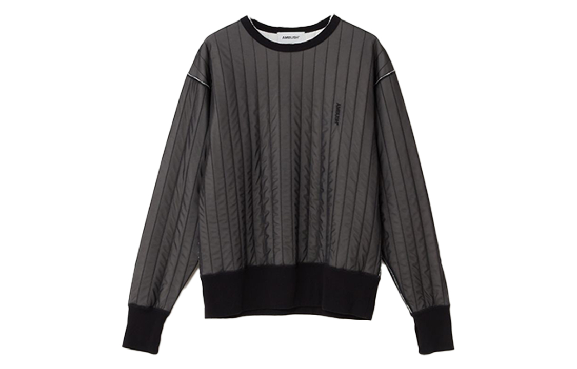 Ambush Thermal Crewneck Sweatshirt Unisex - Grey 15380085