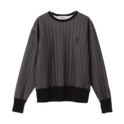 Ambush Thermal Crewneck Sweatshirt Unisex - Grey 15380085