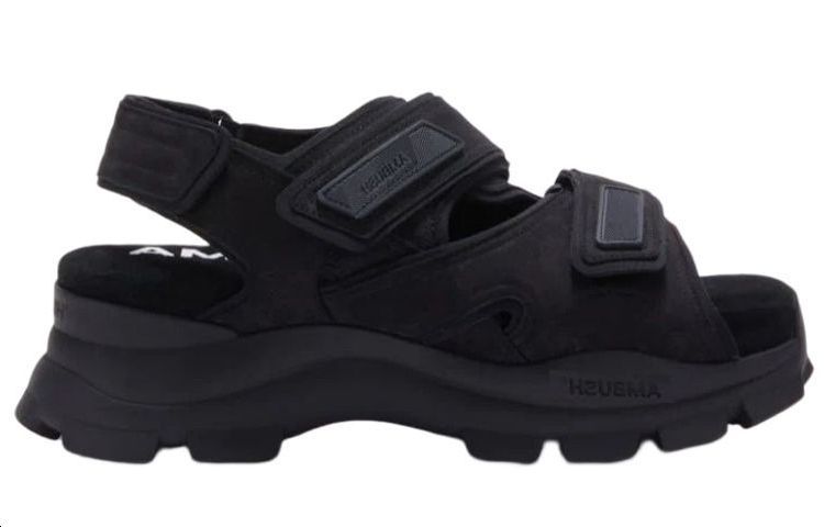 Order 앰부쉬 트렉 샌들 (블랙 스웨이드) BMIH005S22LEA0011000