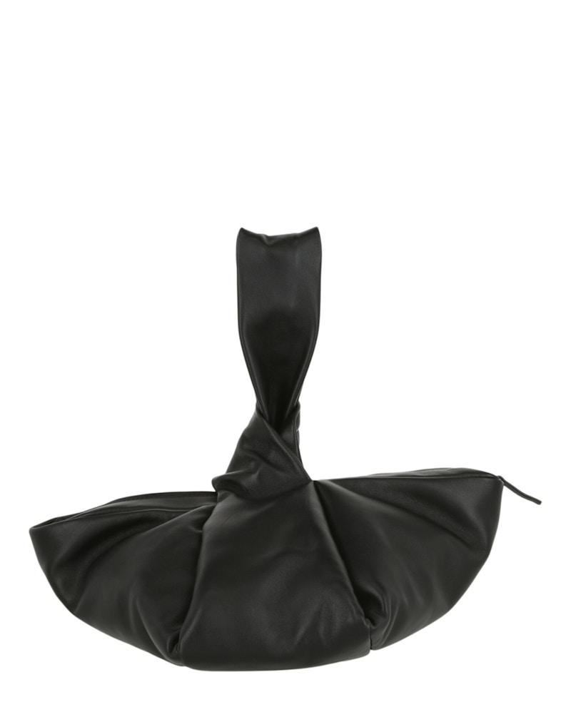 AMBUSH Twist Top Leather Clutch Black 圖 4