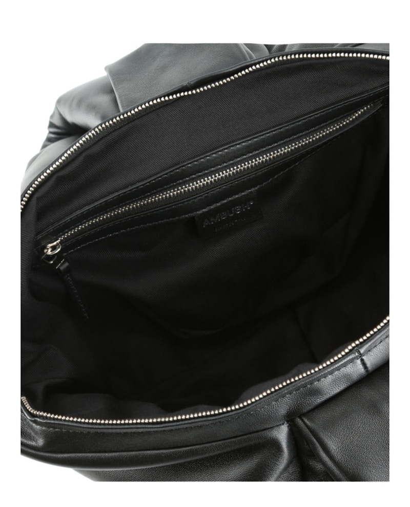 AMBUSH Twist Top Leather Clutch Black 圖 5