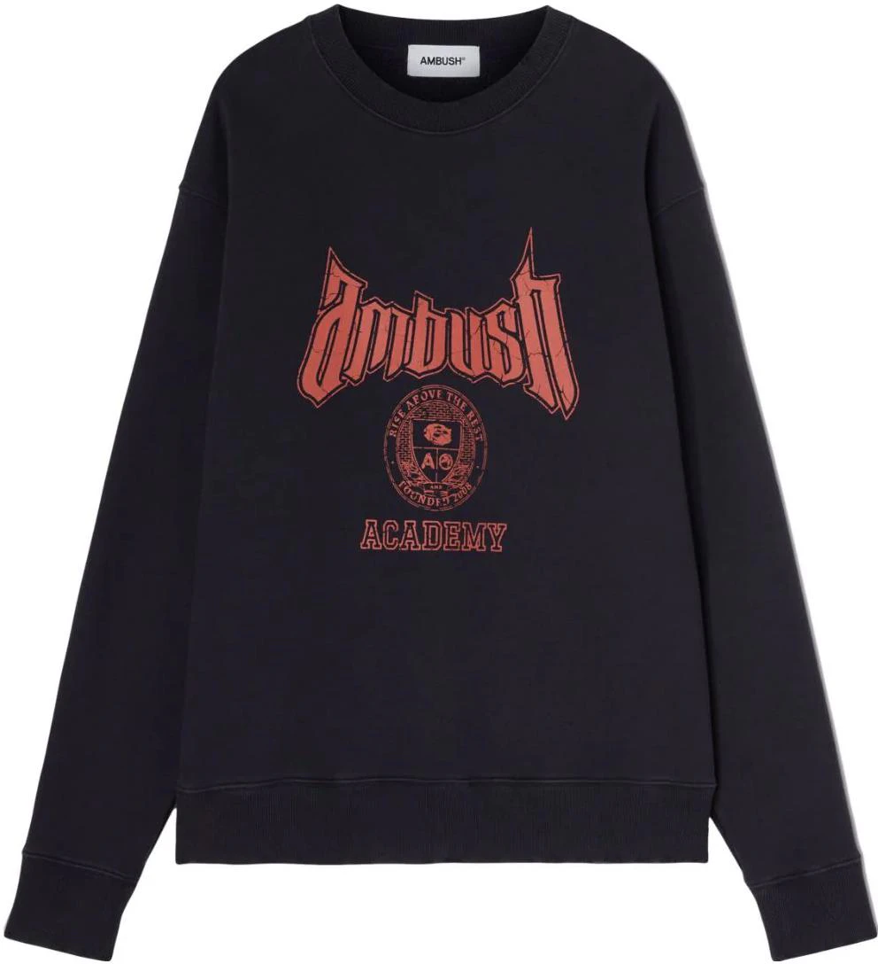 ambush-unisex-black-crewneck-sweatshirt-with-letter-print-bmba-034-f23-fle-0014625