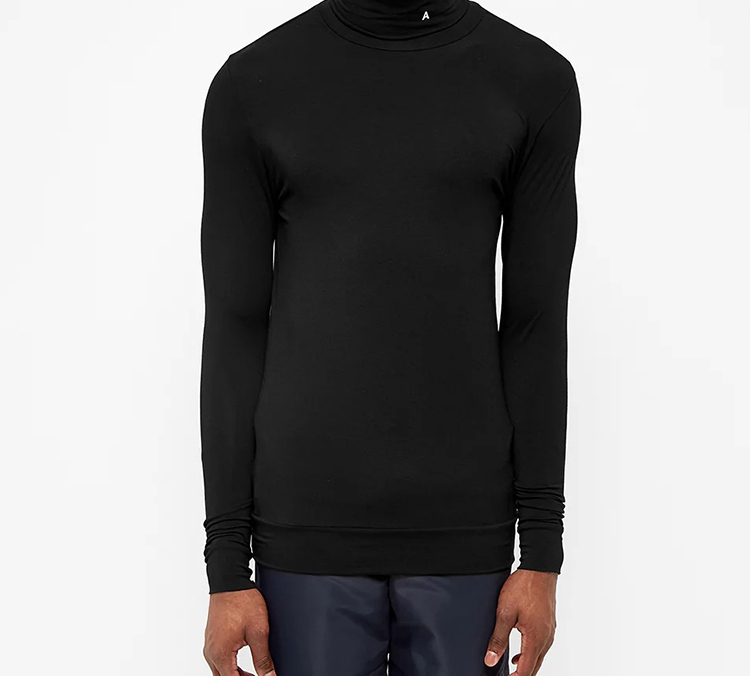 Sizing AMBUSH Camiseta Unisex de Cuello Alto Ajustado y Manga Larga. 12112070