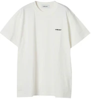 Sizing AMBUSH Unisex Kaos Warna Solid dengan Logo Mini 12112479