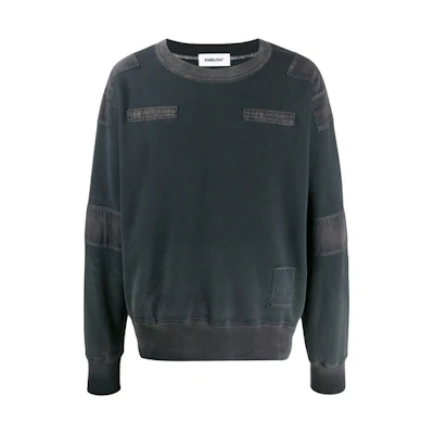 Ambush Vintage Patch Crewneck Sweatshirt Unisex Black 12111851BLACK