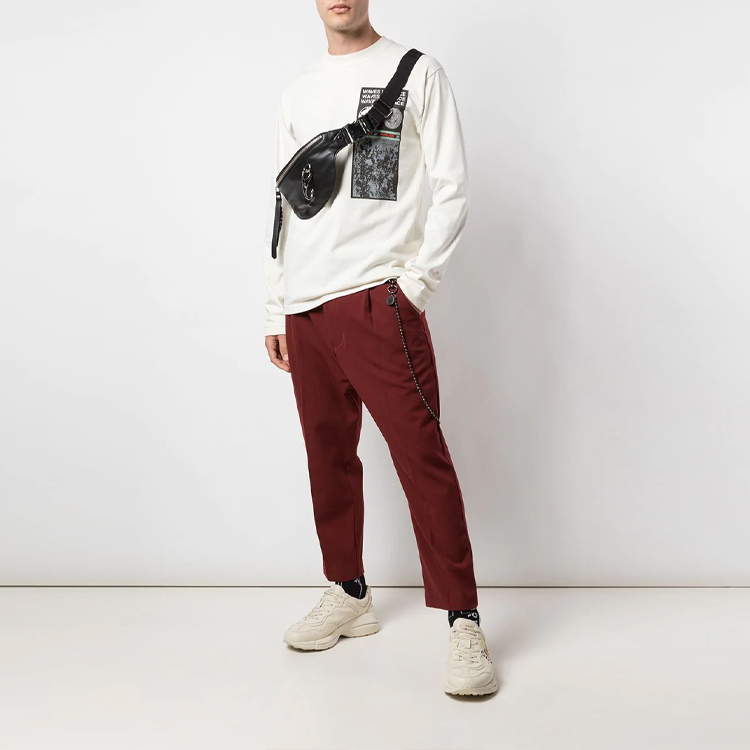 Shop アンブッシュ ビジターパッチワーク 長袖 ユニセックス Tシャツ ホワイト 12111838