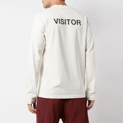 アンブッシュ ビジターパッチワーク 長袖 ユニセックス Tシャツ ホワイト 12111838 Purchase アンブッシュ ビジターパッチワーク 長袖 ユニセックス Tシャツ ホワイト 12111838