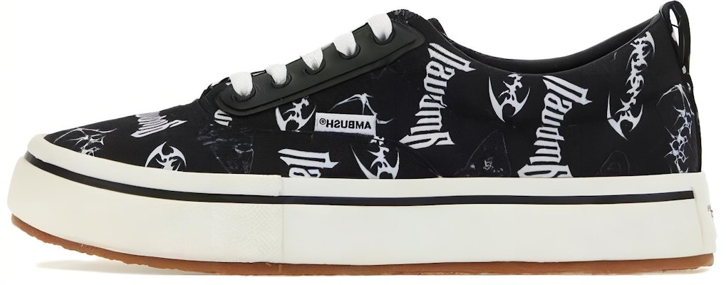 AMBUSH Vulcanized Lace Up Canvas 'Allover Print - Black' BMIA012F23FAB001-1001 Buy AMBUSH Vulcanized Lace Up Canvas 'Allover Print - Black' BMIA012F23FAB001-1001