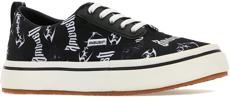 AMBUSH Vulcanized Lace Up Canvas 'Allover Print - Black' BMIA012F23FAB001-1001 Order AMBUSH Vulcanized Lace Up Canvas 'Allover Print - Black' BMIA012F23FAB001-1001