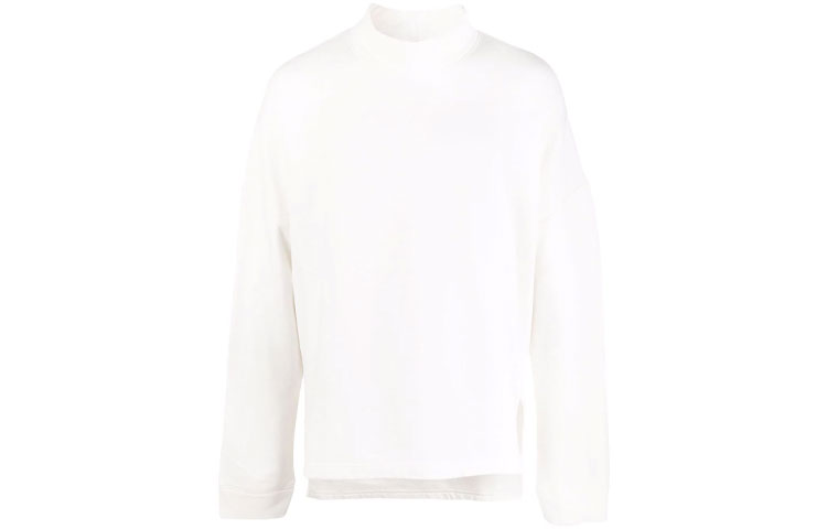 Ambush White Crewneck Sweatshirt - Minimalist & Comfortable BMBA018F21FLE0010300