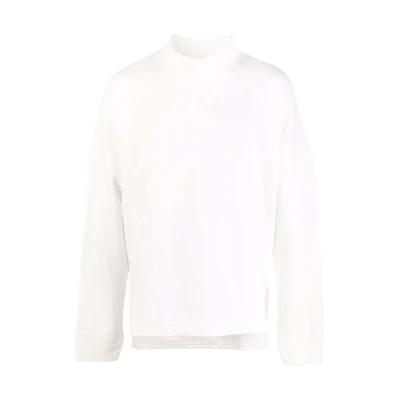 Ambush White Crewneck Sweatshirt - Minimalist & Comfortable BMBA018F21FLE0010300