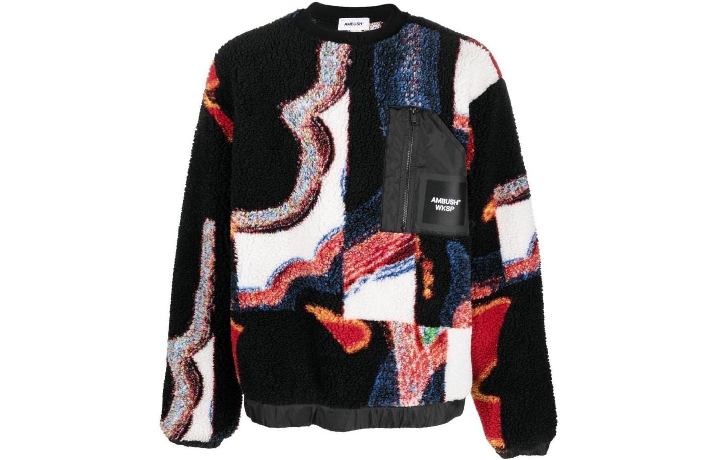 Ambush WKSP SS22 Teddy Bear Jacquard Crewneck Sweatshirt Multicolor BMBA027F22FAB0018410MULTICOLOR