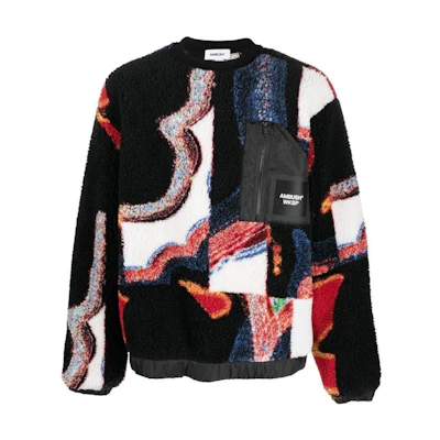 Ambush WKSP SS22 Teddy Bear Jacquard Crewneck Sweatshirt Multicolor BMBA027F22FAB0018410MULTICOLOR