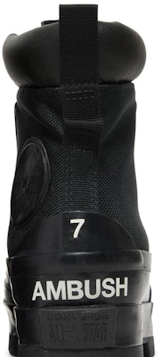 AMBUSH x 컨버스 척 테일러 올스타 덕 부츠 하이 '트리플 블랙' 170588C Sizing AMBUSH x 컨버스 척 테일러 올스타 덕 부츠 하이 '트리플 블랙' 170588C