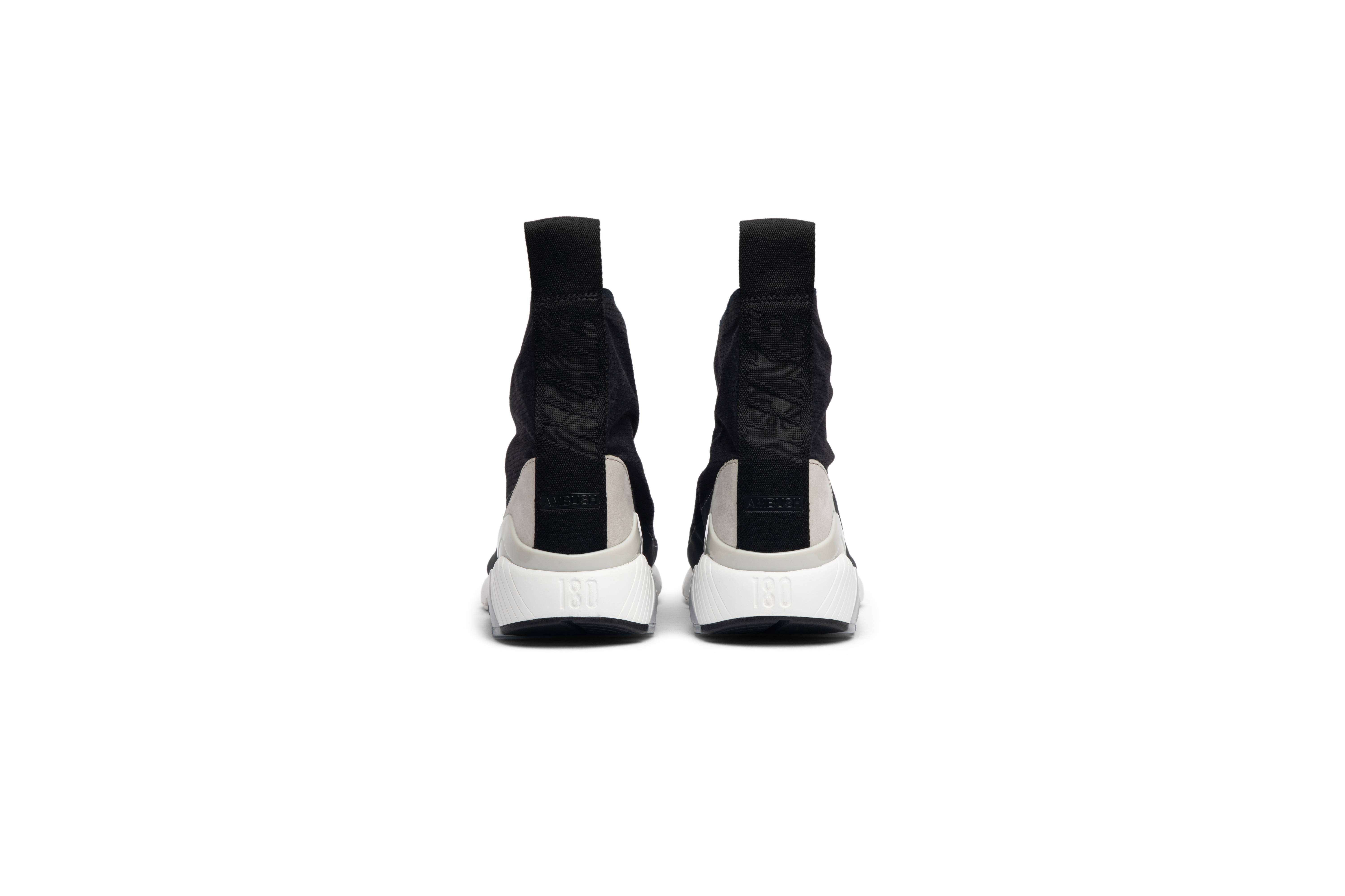 Ambush air max 180 hi suede-trimmed ripstop sneakers cheap