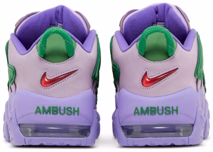 AMBUSH x Nike Air More Uptempo Low 'Ungu Lilac' FB1299-500 Details for AMBUSH x Nike Air More Uptempo Low 'Ungu Lilac' FB1299-500