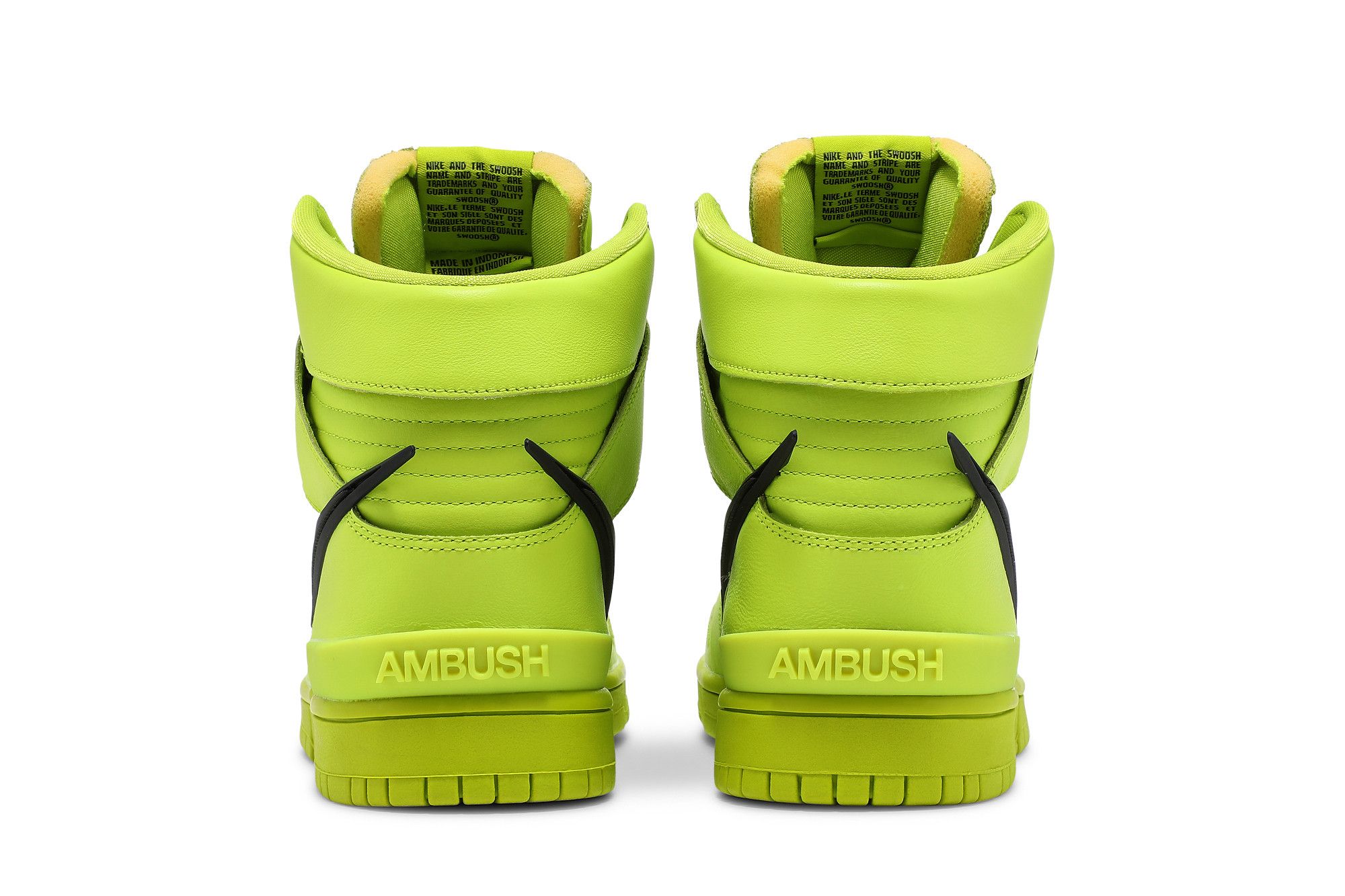 Sizing AMBUSH x Nike Dunk High ''Flash Lime'' Sneaker. CU7544-300