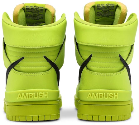 AMBUSH x Nike Dunk High 'Flash Lime' CU7544-300 Details for AMBUSH x Nike Dunk High 'Flash Lime' CU7544-300